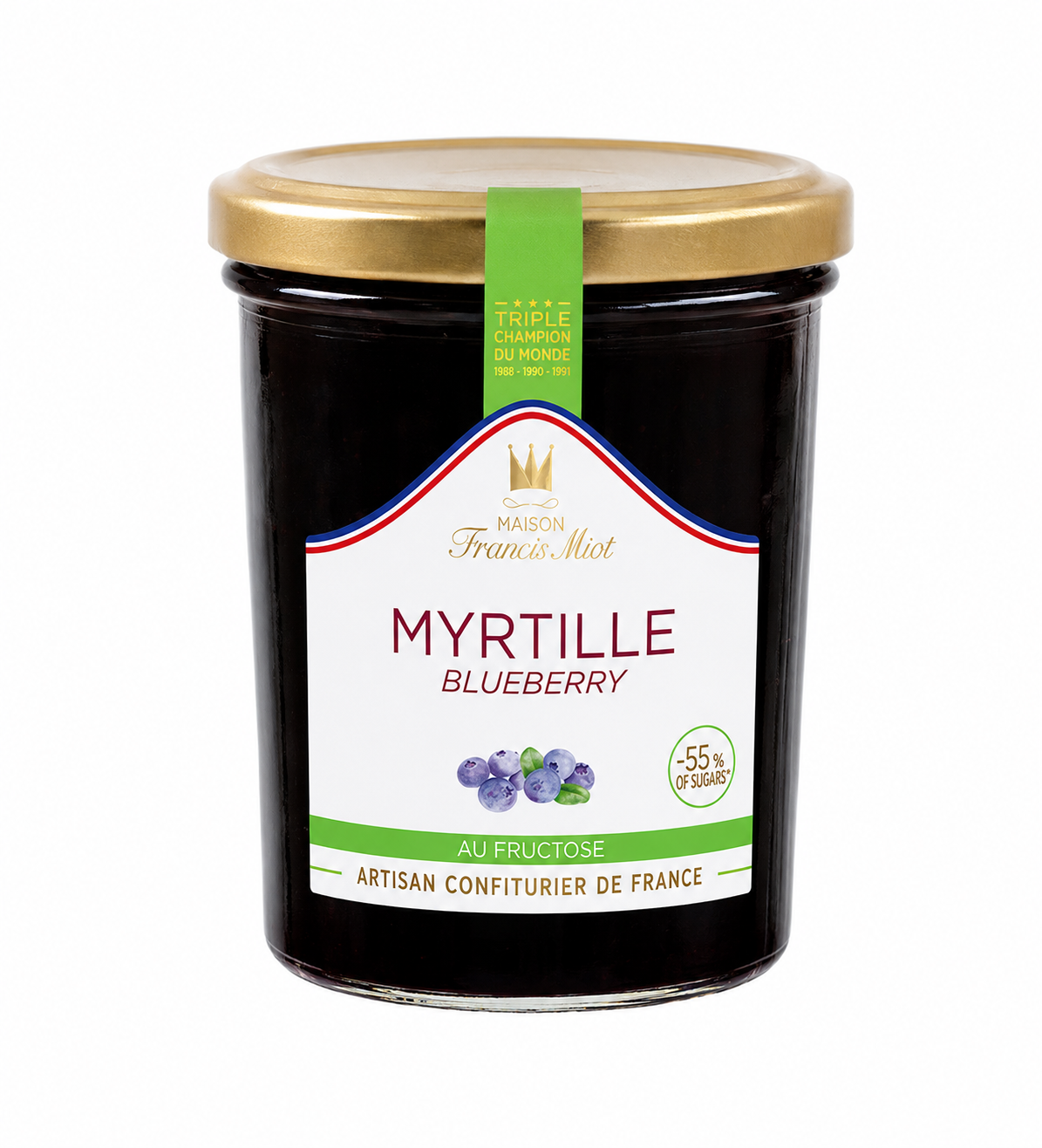 Blueberry jam with fructose - 200g