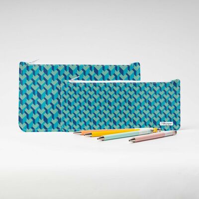 3D CUBES Tyvek® pencil case with zipper