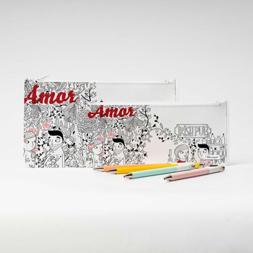 AMOR Tyvek® Federtasche mit Zipper