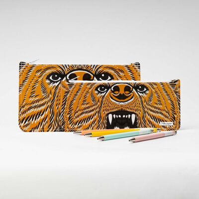 ANGRY BEAR Tyvek® pencil case with zipper