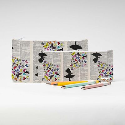 BUTTERFLIES FLY Astuccio Tyvek® con zip