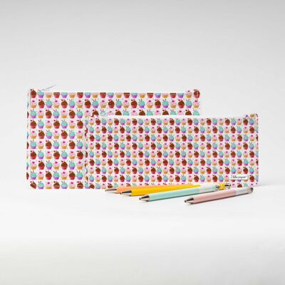 CUPCAKE Tyvek® pencil case with zip