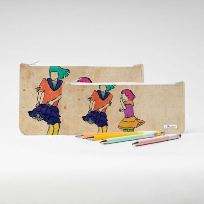 DANCING Tyvek® pencil case with zip