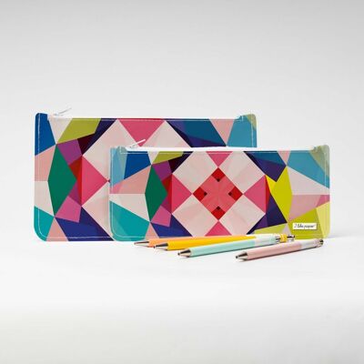 GEOMETRICAL3 Tyvek® pencil case with zipper