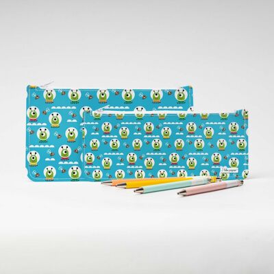 HAPPY ALIENS Tyvek® pencil case with zipper