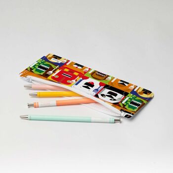 HUNGRY ANIMALS Trousse à crayons Tyvek® avec fermeture éclair 3