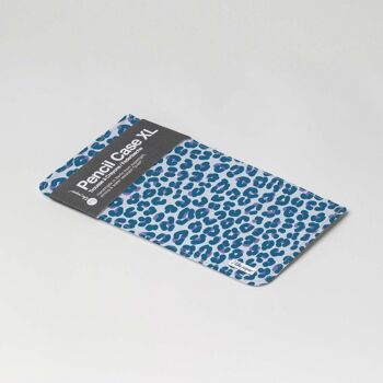 Trousse à crayons LEOPARD BLEU Tyvek® avec fermeture éclair 4