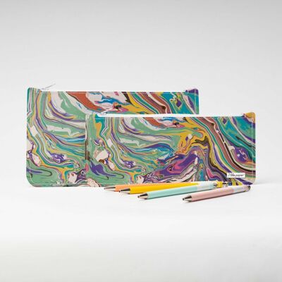 MARBLE COLOR Tyvek® pencil case with zipper