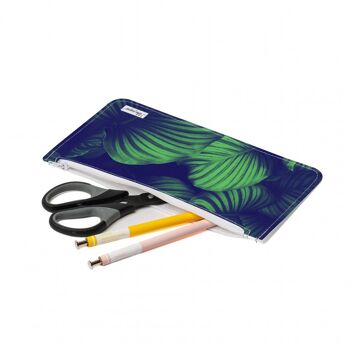 Trousse à crayons en Tyvek® PALMS GREEN avec fermeture éclair 2