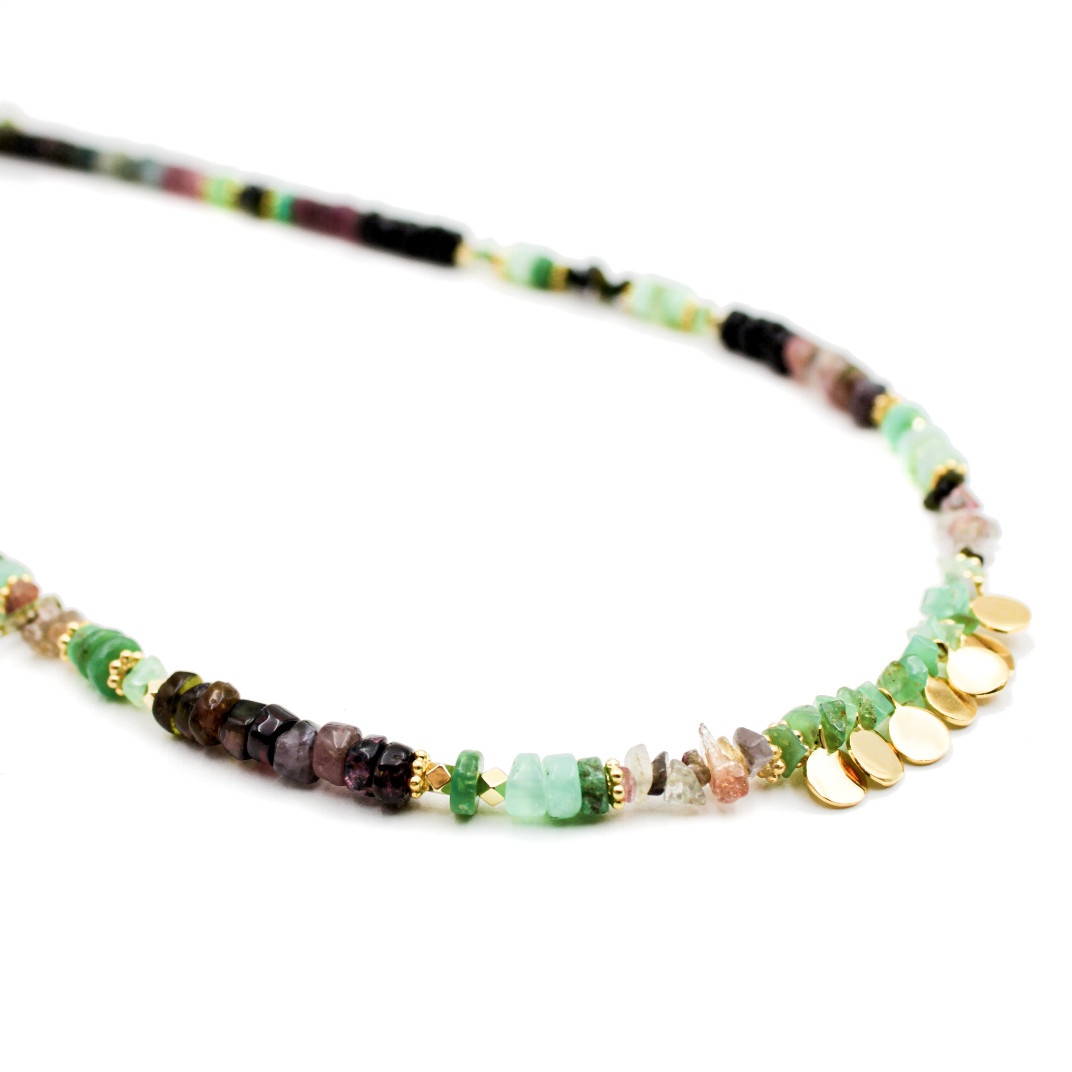 Heishi medallion necklace - CHARLOTTE