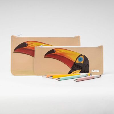 Étui à crayons SCHNABELVOGEL Tyvek® avec fermeture éclair