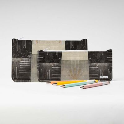 SHAPES OF GRAY Tyvek® pencil case with zip