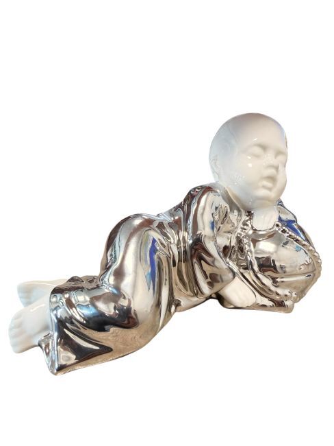 Reclining Monk, Ceramic, 18cm
