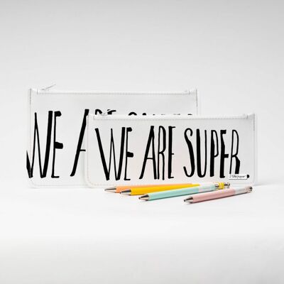 WE ARE SUPER Tyvek® Federtasche mit Zipper