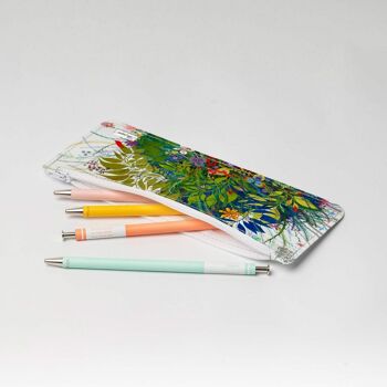 Trousse à crayons WILD FLOWERS Tyvek® avec fermeture éclair 3