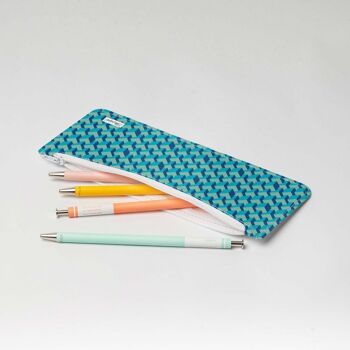 Trousse à crayons 3D CUBES Tyvek® XL avec fermeture éclair 3