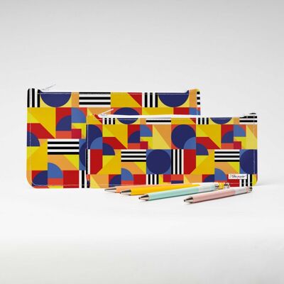 BAUHAUS COLOR GAME Tyvek® XL pencil case with zipper