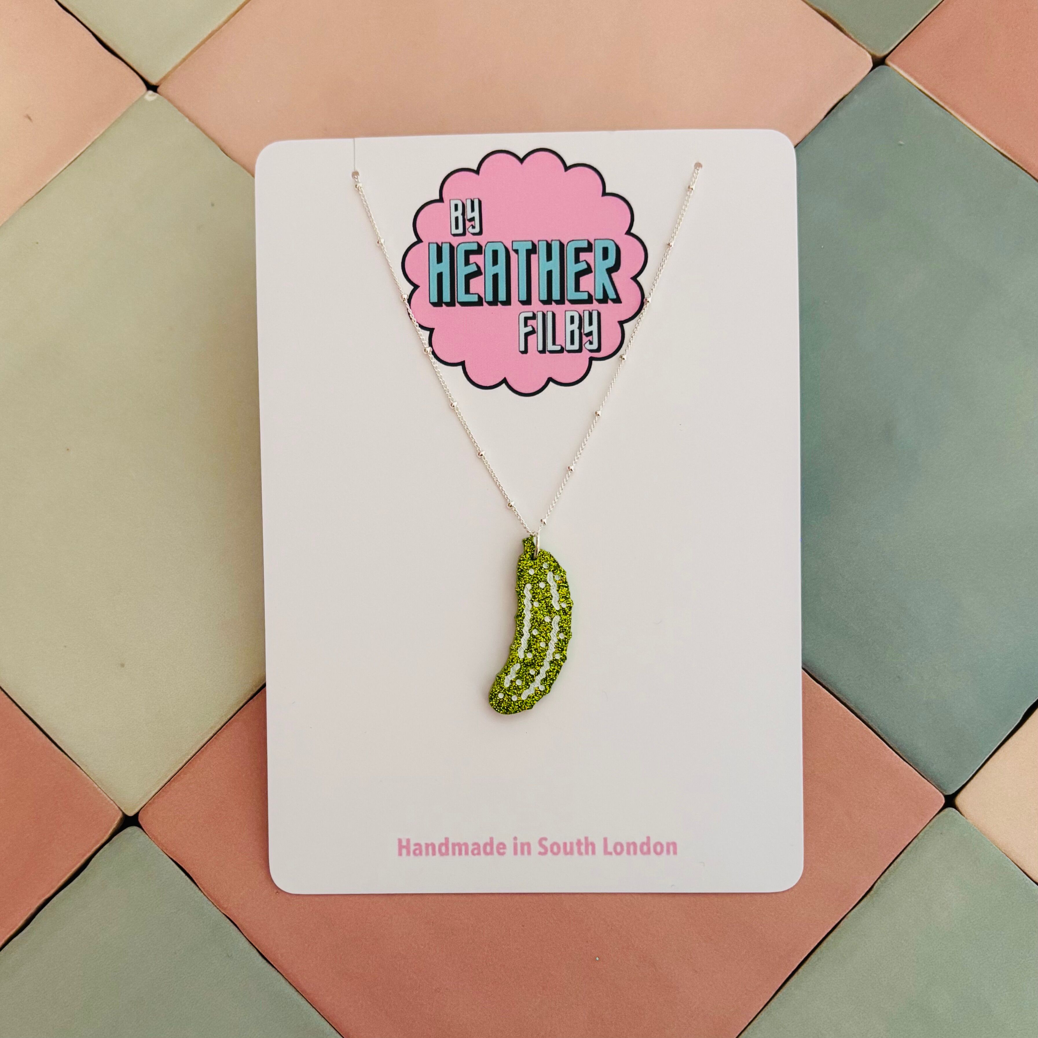 🥒 Pickle Charm Necklace