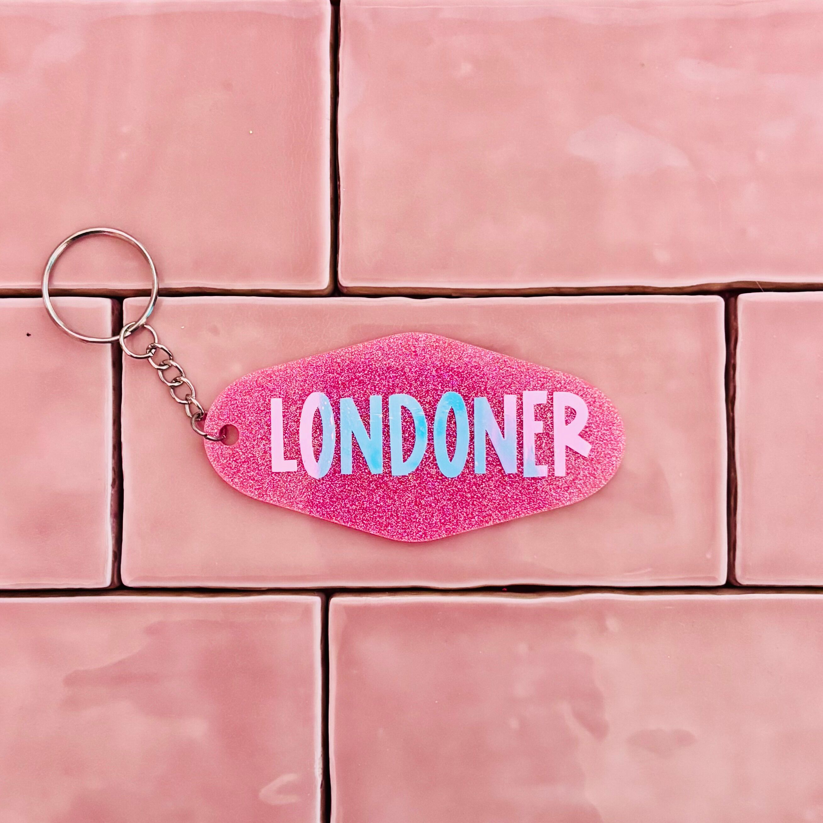 🚇 The 'Londoner' Sparkly Motel Keyring