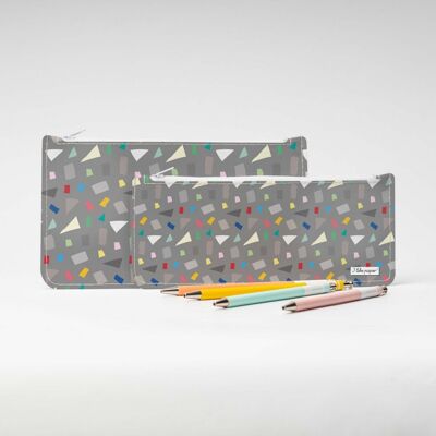 CONFETTI Tyvek® XL pencil case with zip