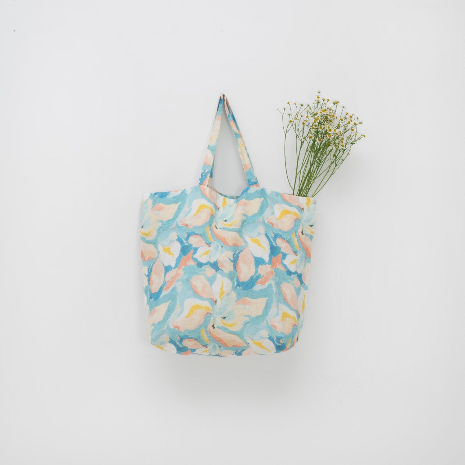 Pastel Iris Linen Big Bag
