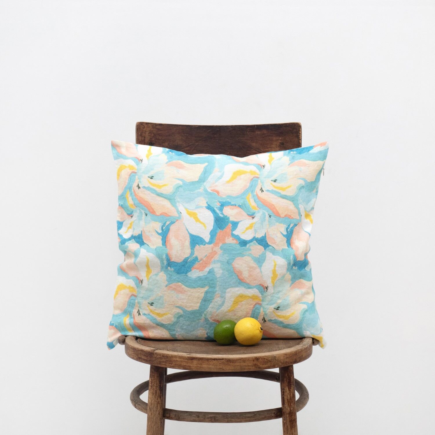 Pastel Iris Linen Cushion Cover