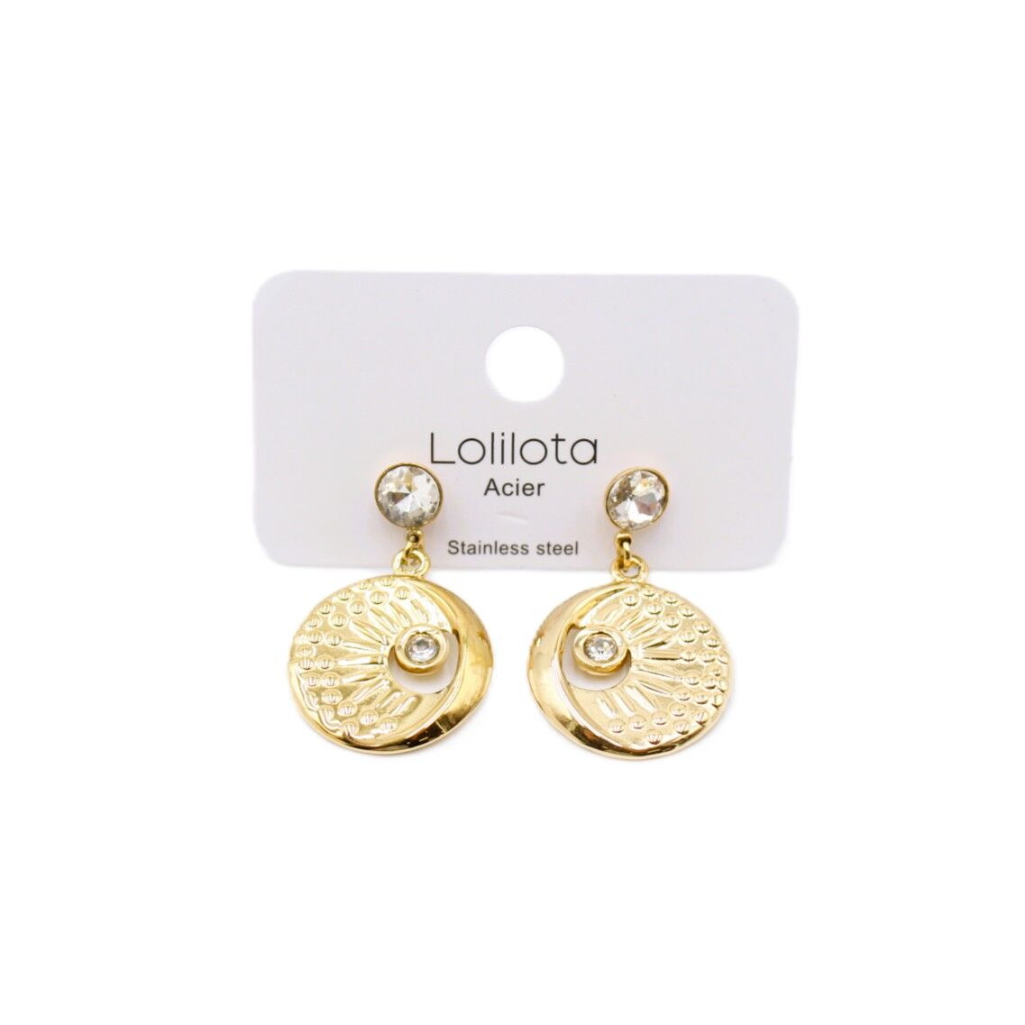 Steel earrings - eye