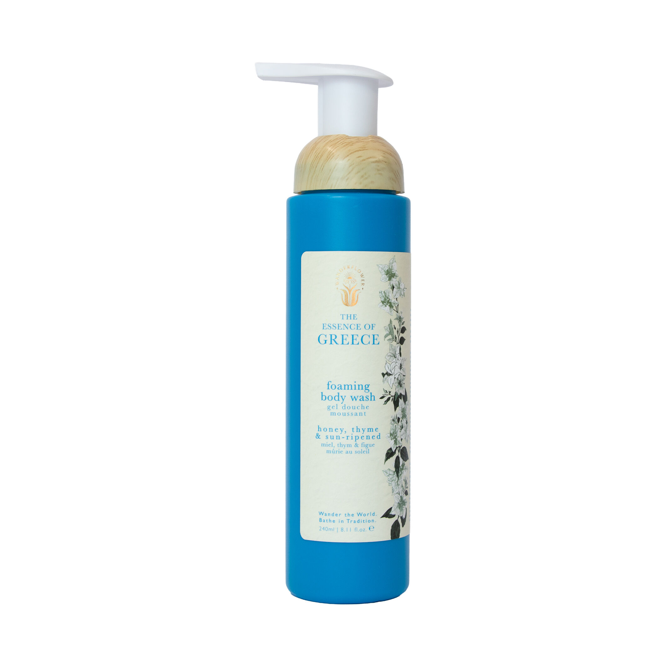 Wanderflower Essence of Greece - Foamimg Body Wash 240ml