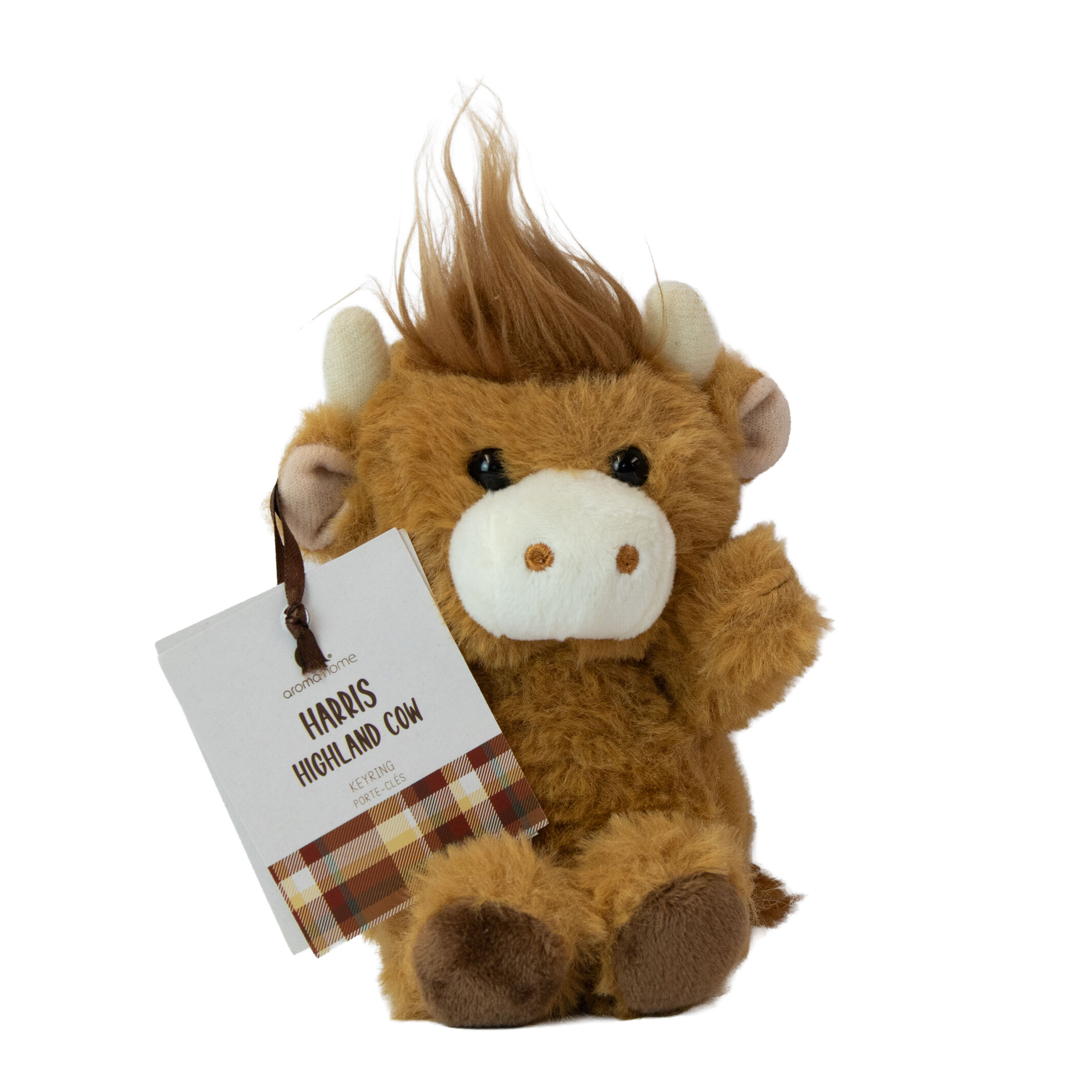 Aroma Home Highland Cow Plush Keyring