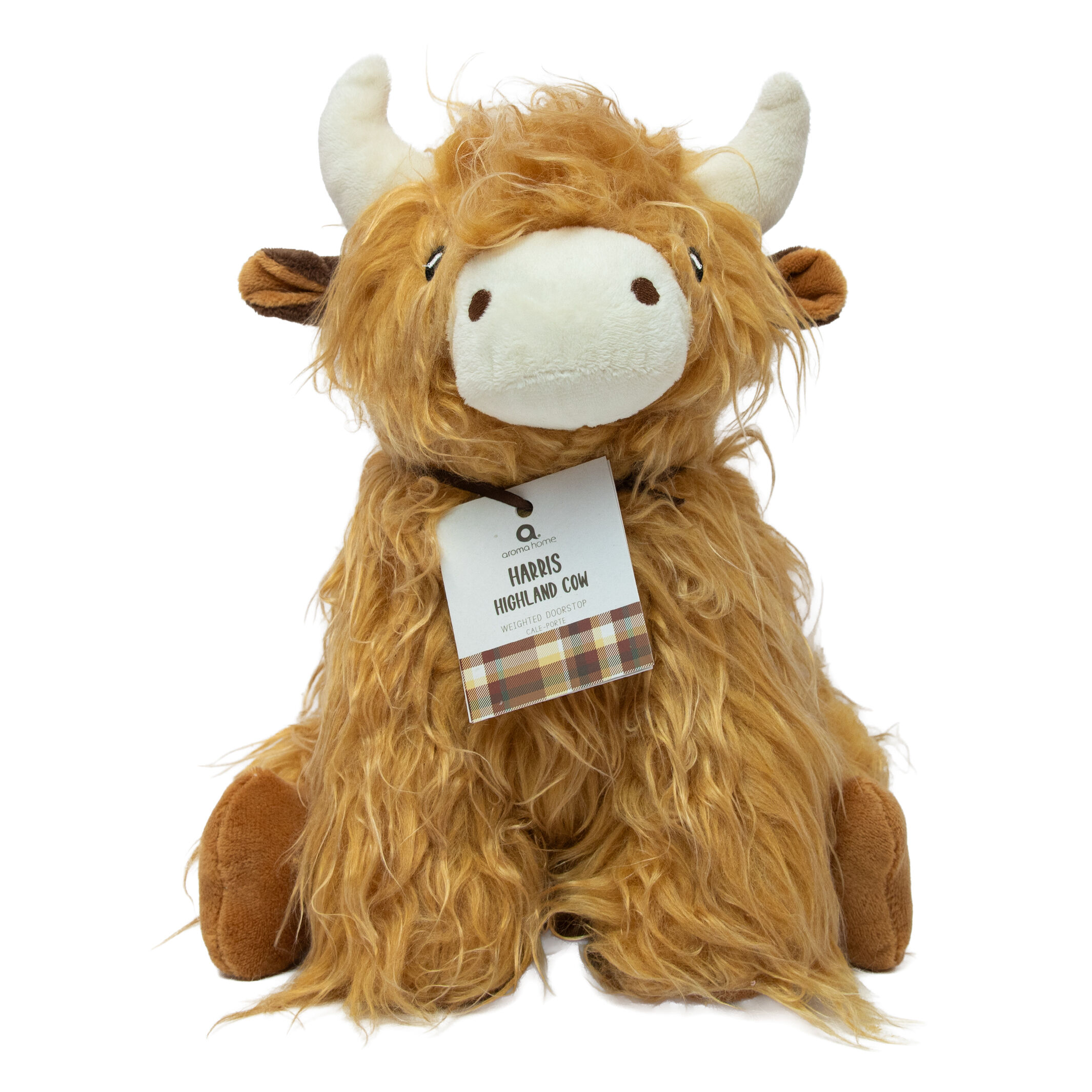 Aroma Home Highland Cow Plush Doorstop
