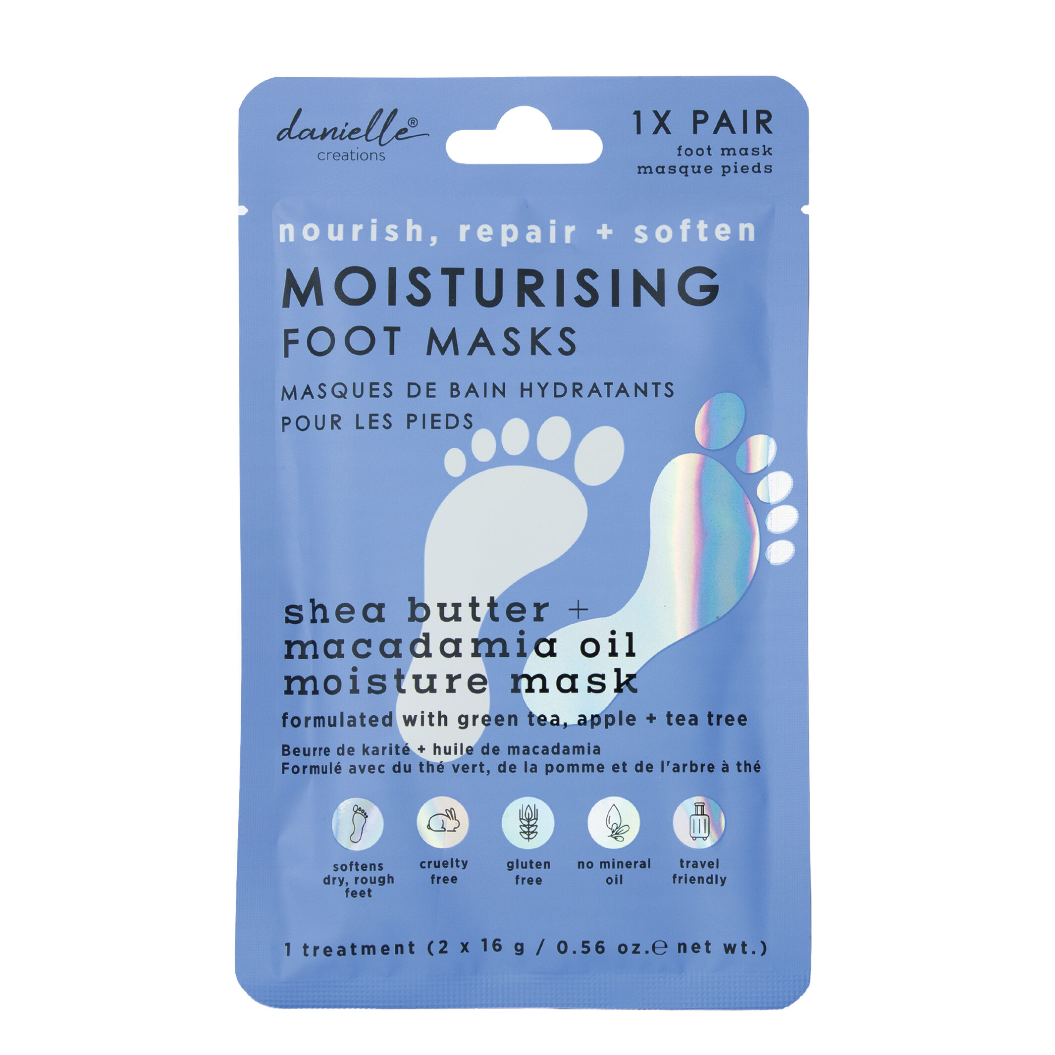 Danielle Creations Moisturising Foot Mask - 1 Pair