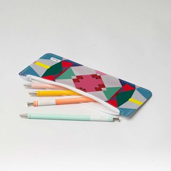 Trousse à crayons GEOMETRICAL4 Tyvek® XL avec fermeture éclair 3