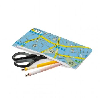 LOST IN BERLIN - Trousse à crayons FRESH BLUE Tyvek® XL avec fermeture éclair 2