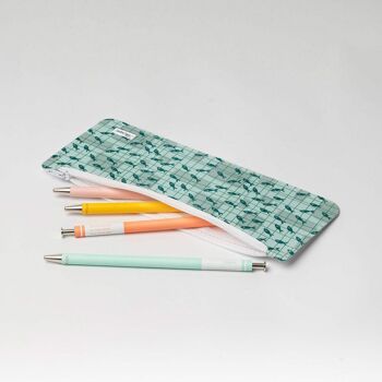 Trousse à crayons RETROFISH Tyvek® XL avec fermeture éclair 3
