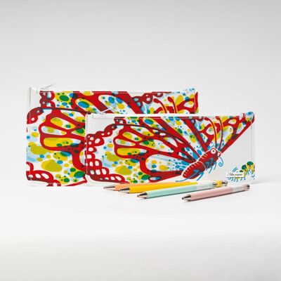 BUTTERFLY Tyvek® XL pencil case with zipper