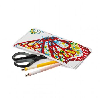 Trousse à crayons BUTTERFLY Tyvek® XL avec fermeture éclair 2