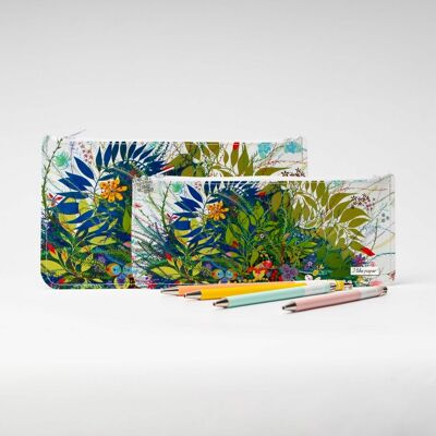WILD FLOWERS Tyvek® XL pencil case with zip