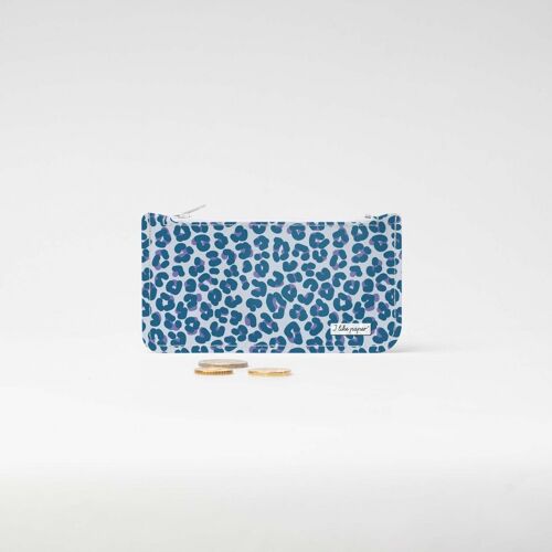 LEOPARD BLEU Tyvek® Kleingeldbörse
