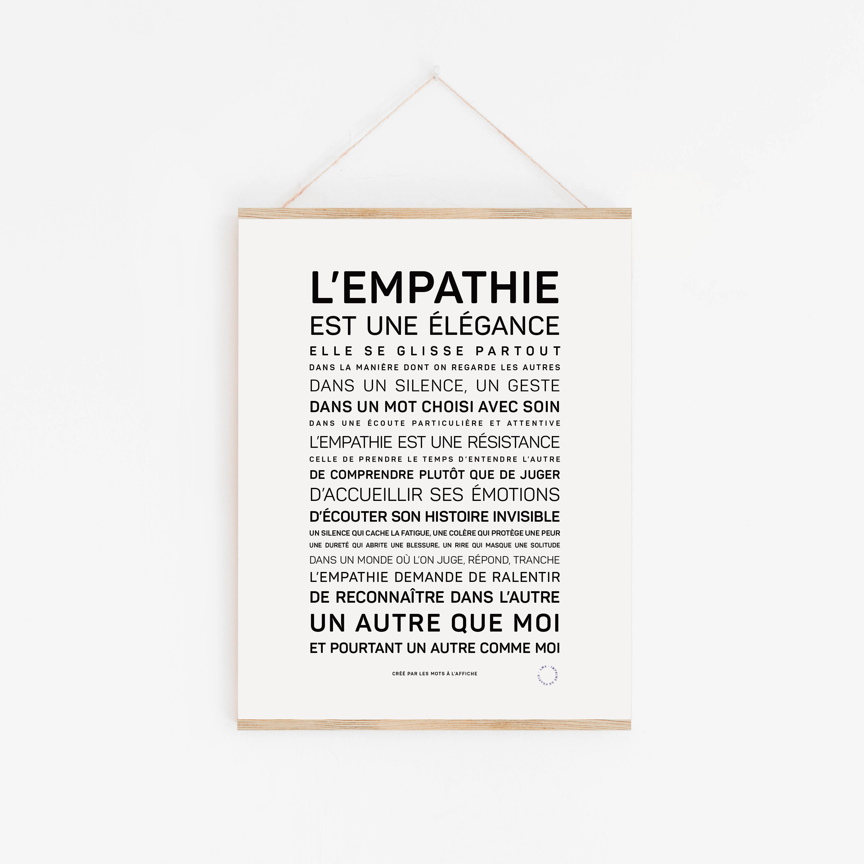 Poster: Empathy is elegance