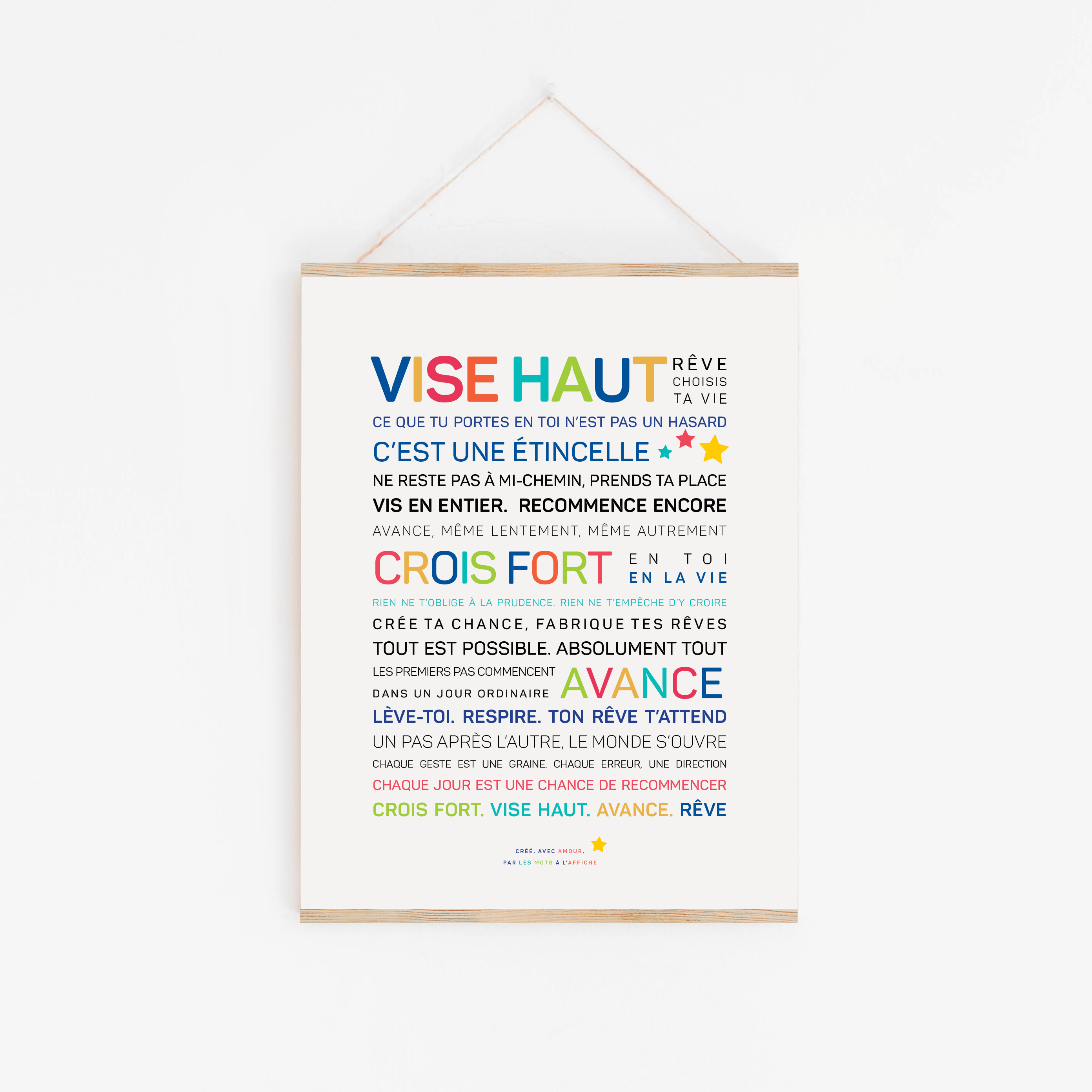 Aim High poster in vibrant colors (limited edition)