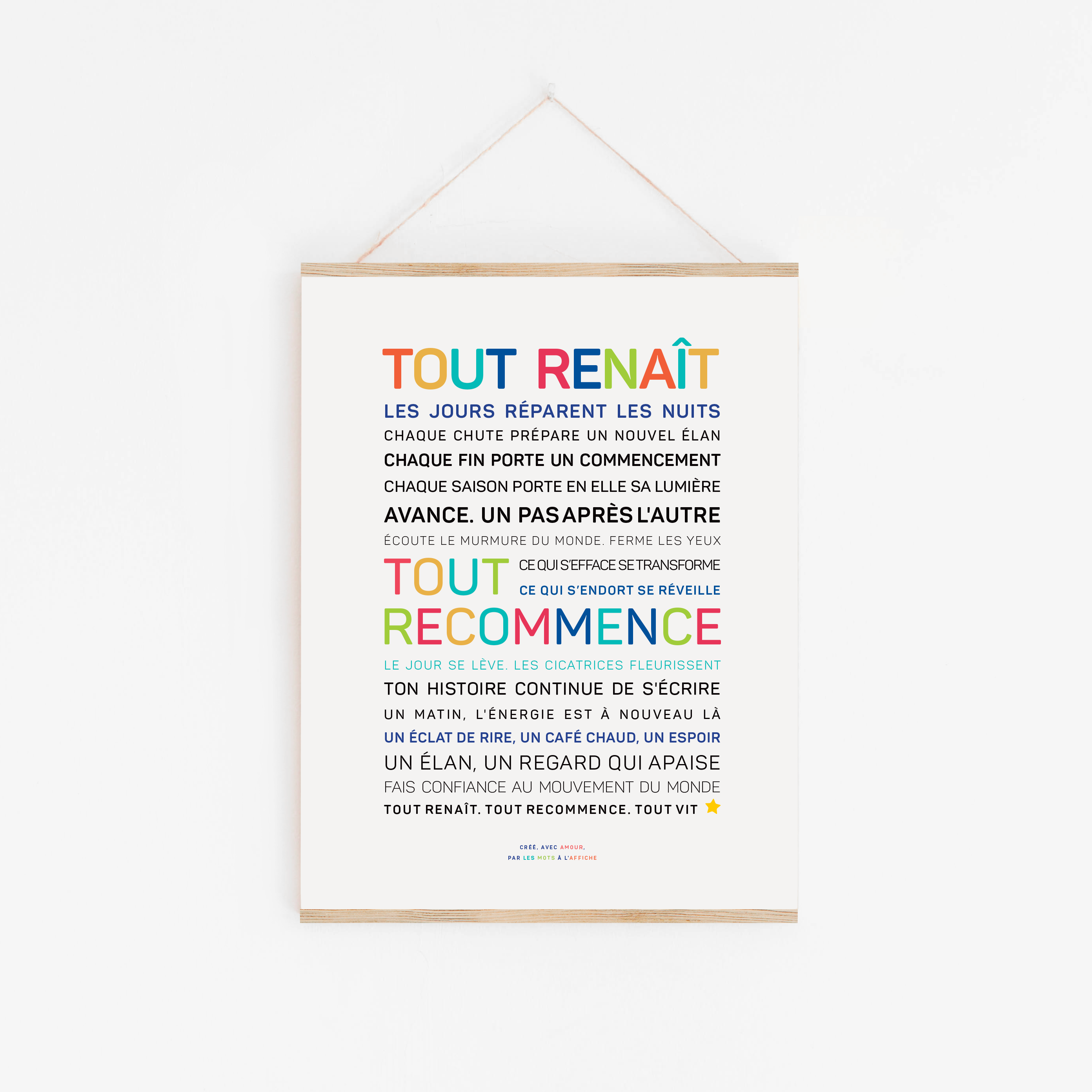 Poster: Everything is reborn in color (limited edition)