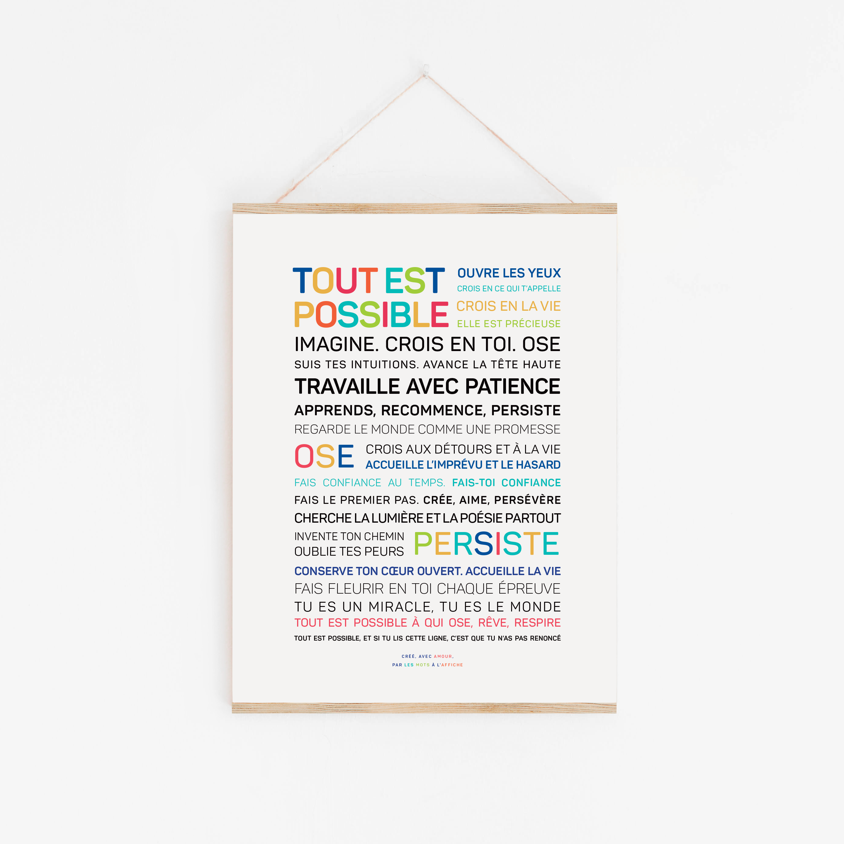 Poster: Everything is possible in color (limited edition)