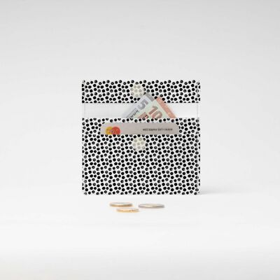 BLACK DOTS Tyvek® Mini sac à main / mini portefeuille