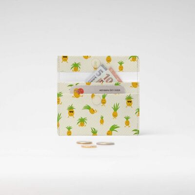 DANCING PINEAPPLE Tyvek® Mini Monedero / Mini Cartera