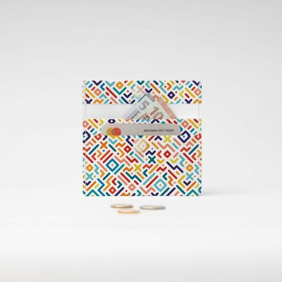 GEOMETRICAL STRIPES III Tyvek® Mini Purse / Mini Wallet