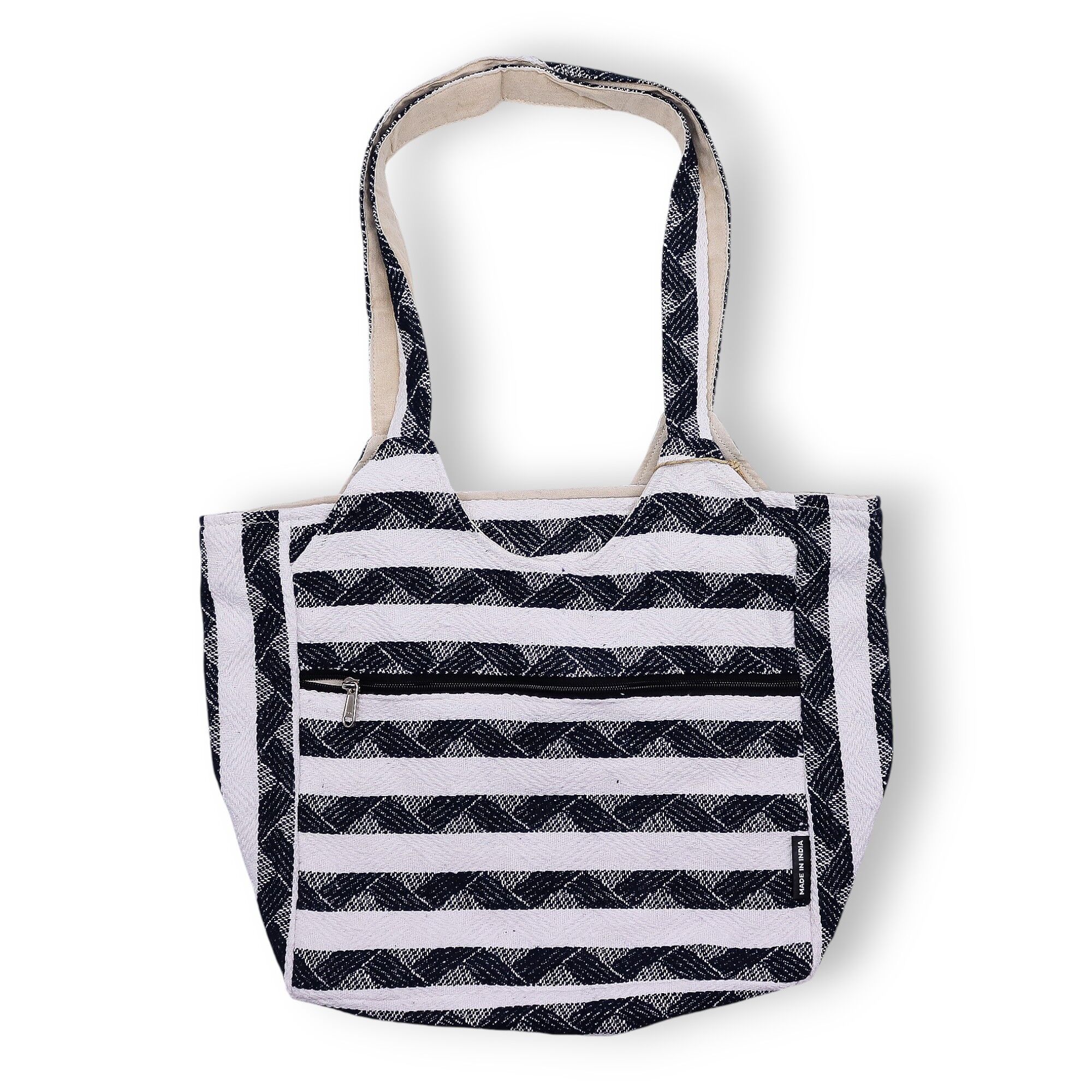 Natural Jacquard Bags - Atlas Nomad - Handwoven Bag
