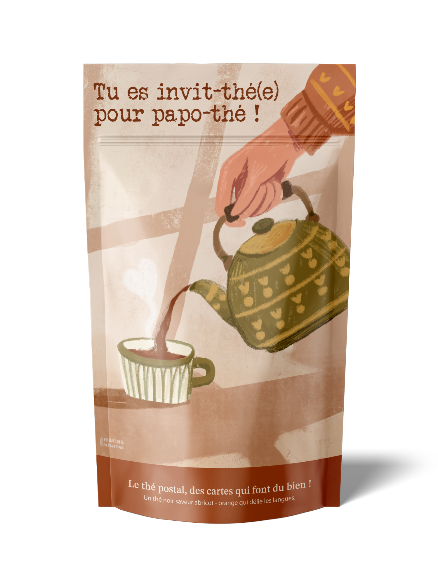 THÉ POSTAL TU ES INVIT-THÉ(E) POUR PAPO-THÉ !