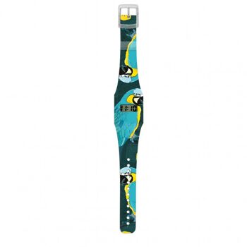 Montre en carton BLUE MACAW KIDS 2