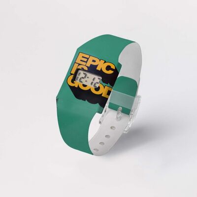 EPIC IS GOOD reloj de cartón NIÑOS