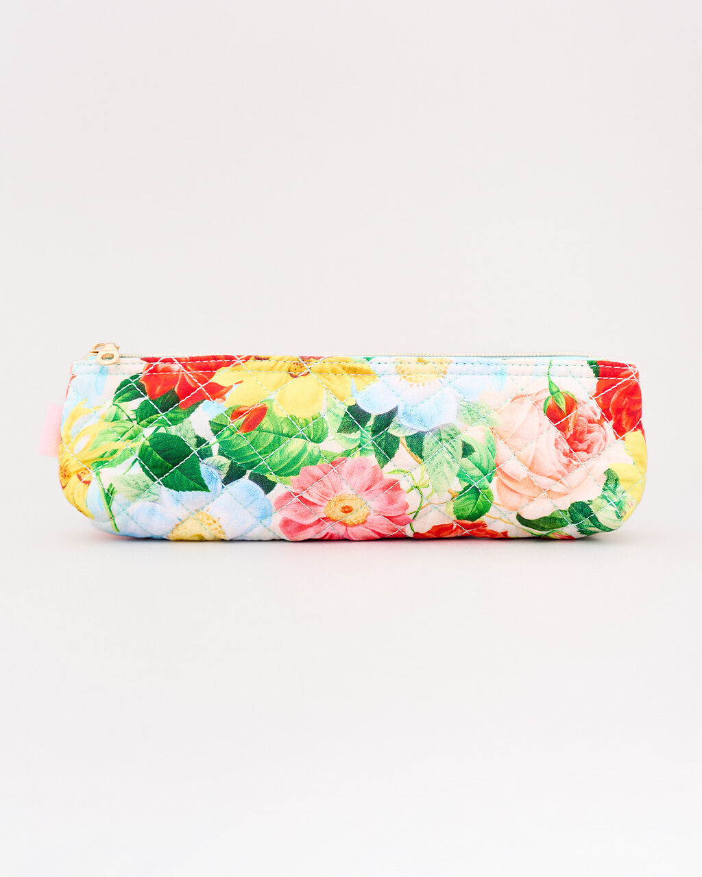 Quilted Pencil Pouch, Oil Paint Floral